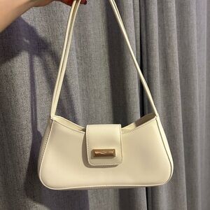 Double Strap Off White Shoulder Bag